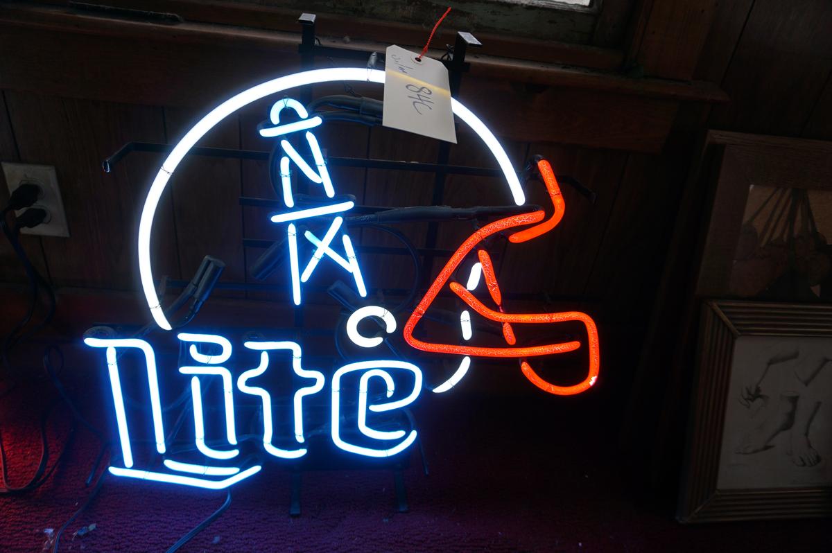 Vintage and Working: Houston Oilers Neon working as shown