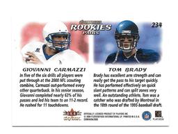 2000 SkyBox Dominion Tom Brady Rookie Card #234
