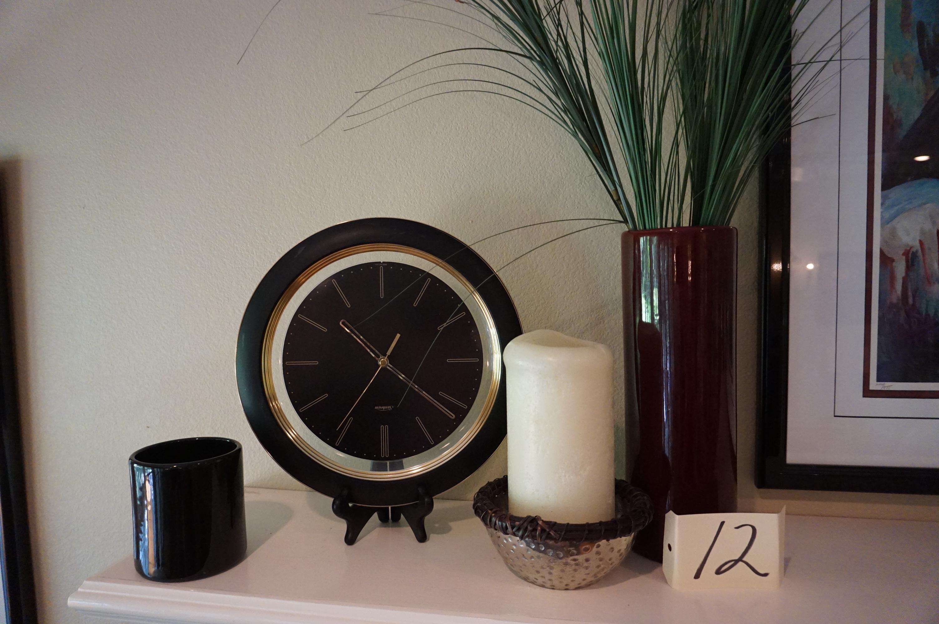 Clock, Vase, Home Décor. All One Money