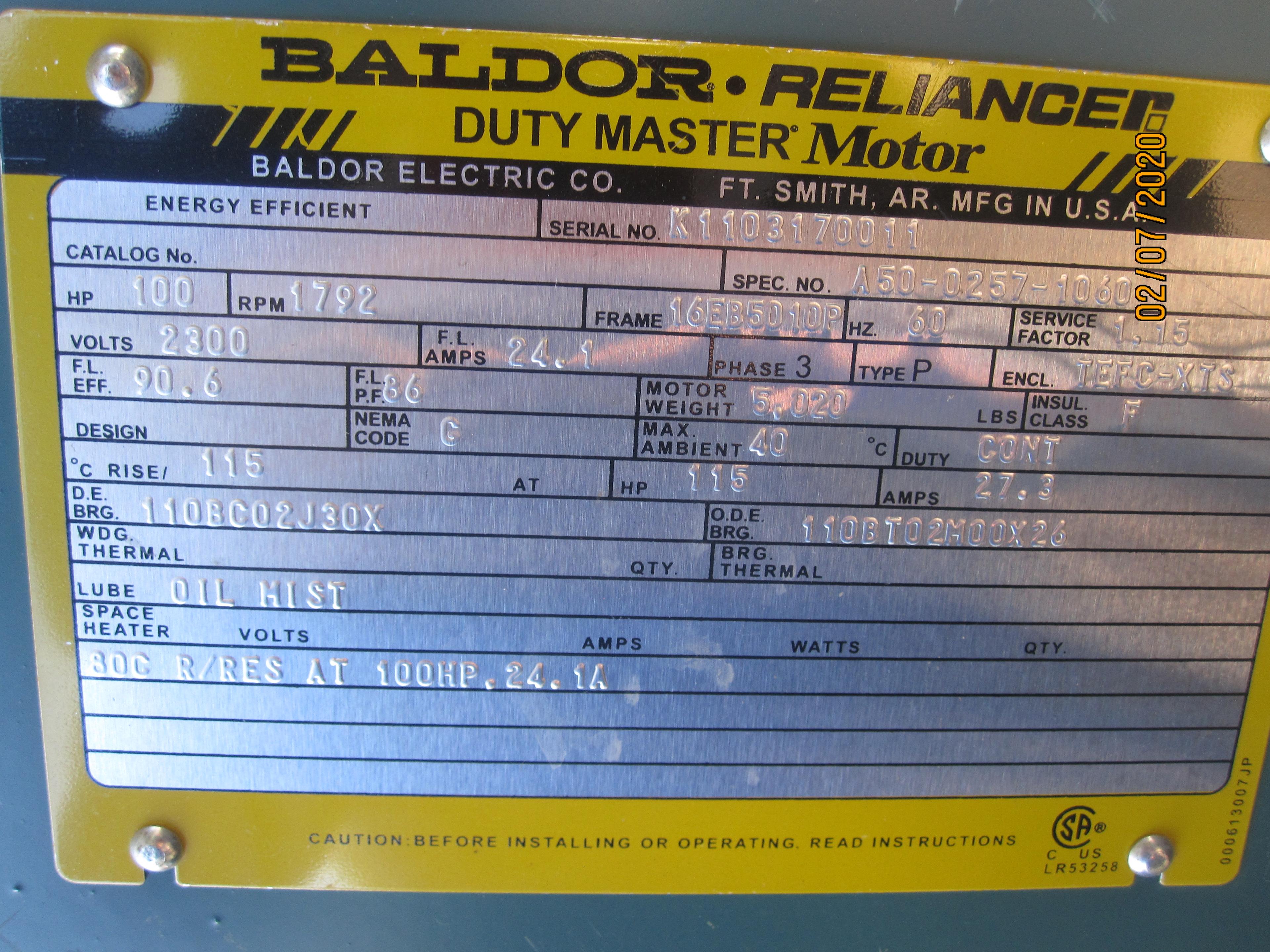 Baldor Motor/CPC Pump