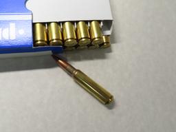 Twenty (20) Rounds: PRVI Partizan, 7.5 x 55 Swiss FMJ Boat Tail, Brass, New In Box. 174 Grain