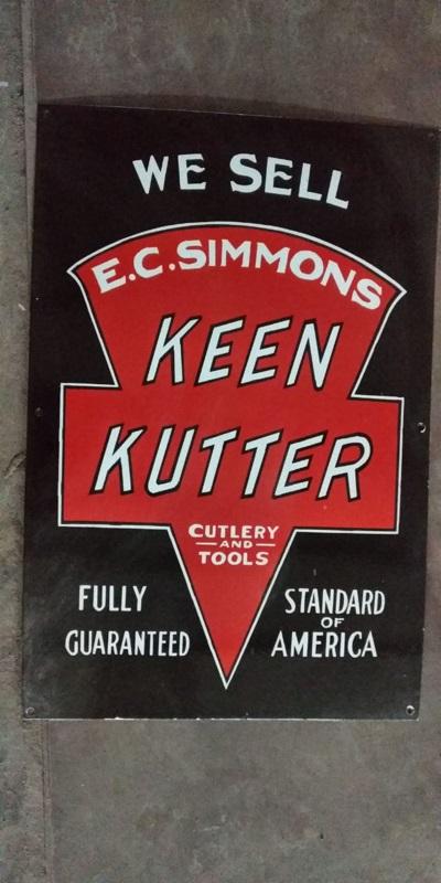 30"x20" KEEN KUTTER Porcelain on Steel Sign, $55 Shipping to Continental USA