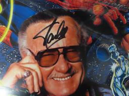 10.5" x 13" Signed Stan Lee Photo (cut down, odd size).