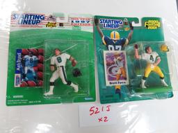 TWO (2) X the Money: Starting Line-Ups QBs, 2000 brett Favre and 1997 Mark Brunell. unopened