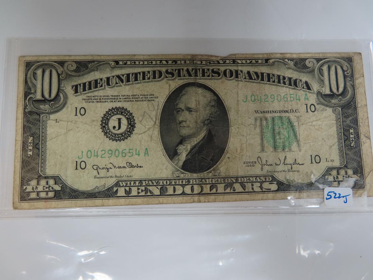 1950 Ten Dollar FRN