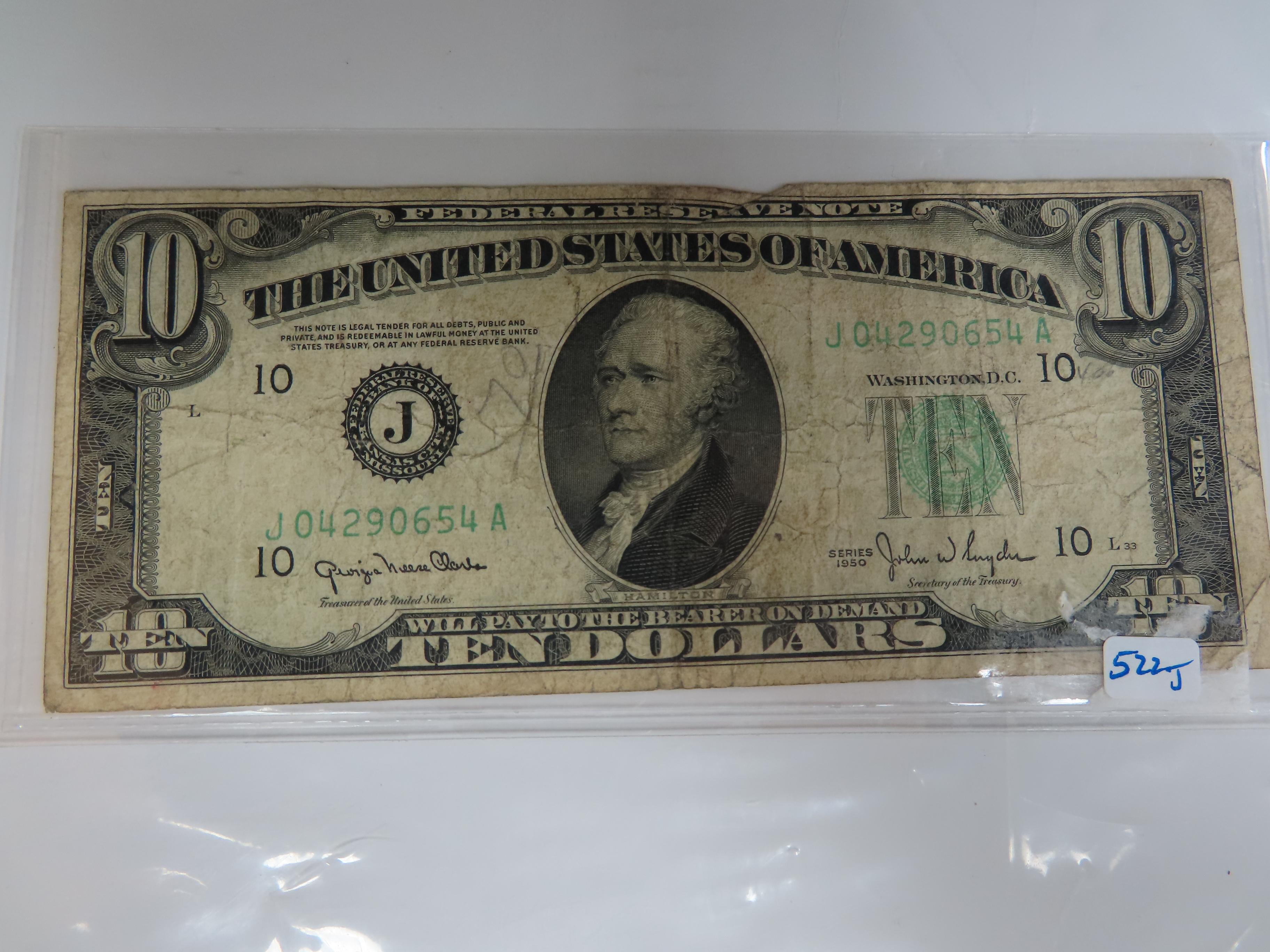 1950 Ten Dollar FRN