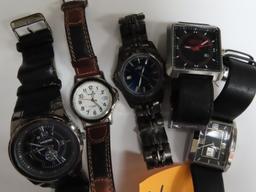 Five (5) For One Money: Estate Find, Untested Watches incl. Levi's, Wrangler, Unlisted, Bachrach.