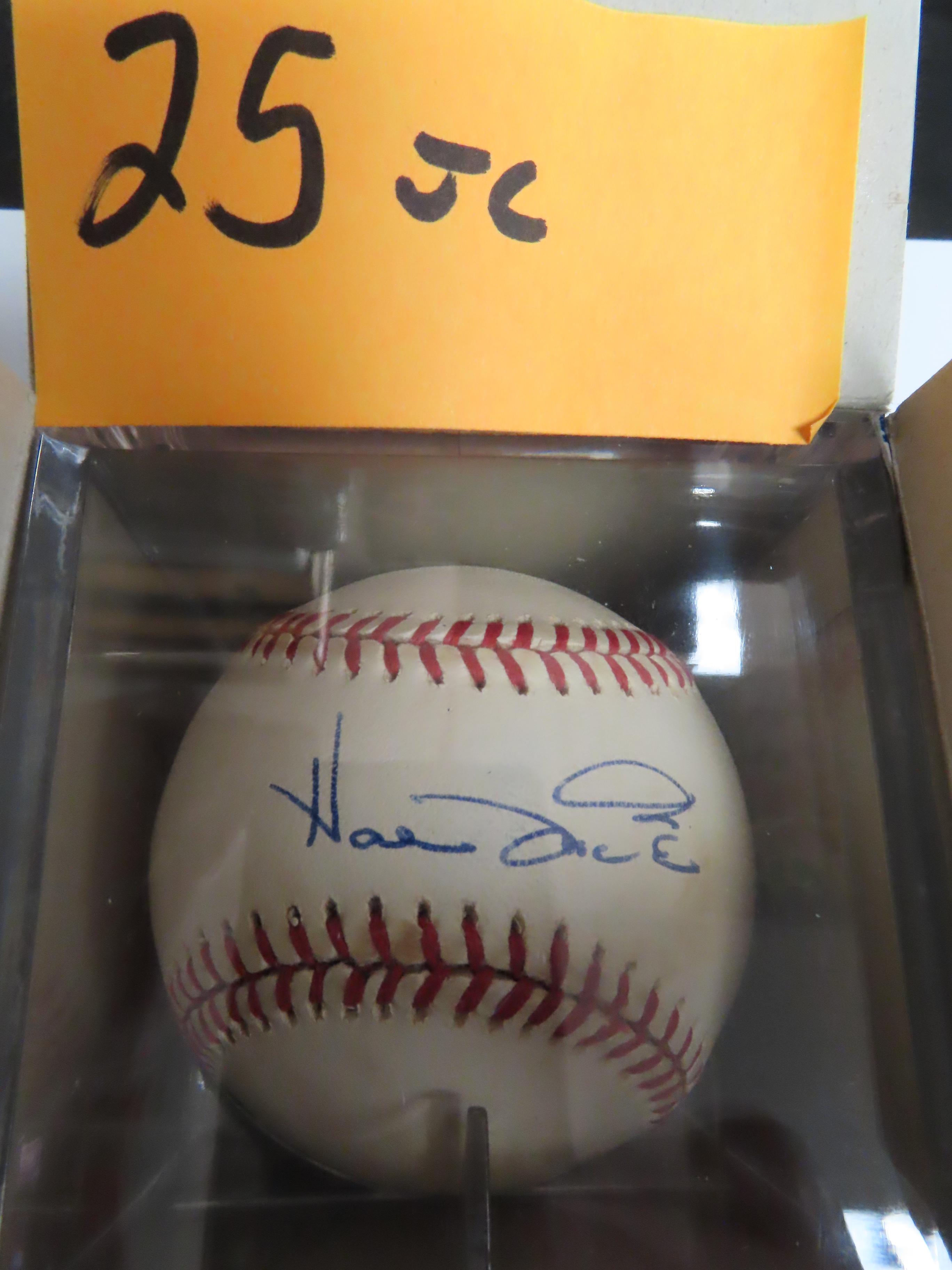 Hal Mcrae signed baseball, HAC Guarantees 100% Authentic.