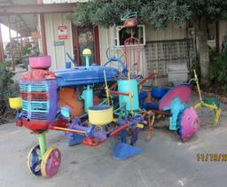 Custom Tractor Yard Art