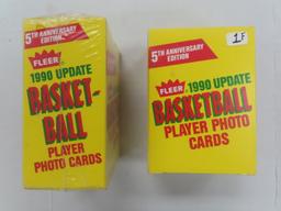Two (2) X The Money: 1990 Fleer Basketball update sets,  The GLOVE RCs, 100 cards per set. Jordan