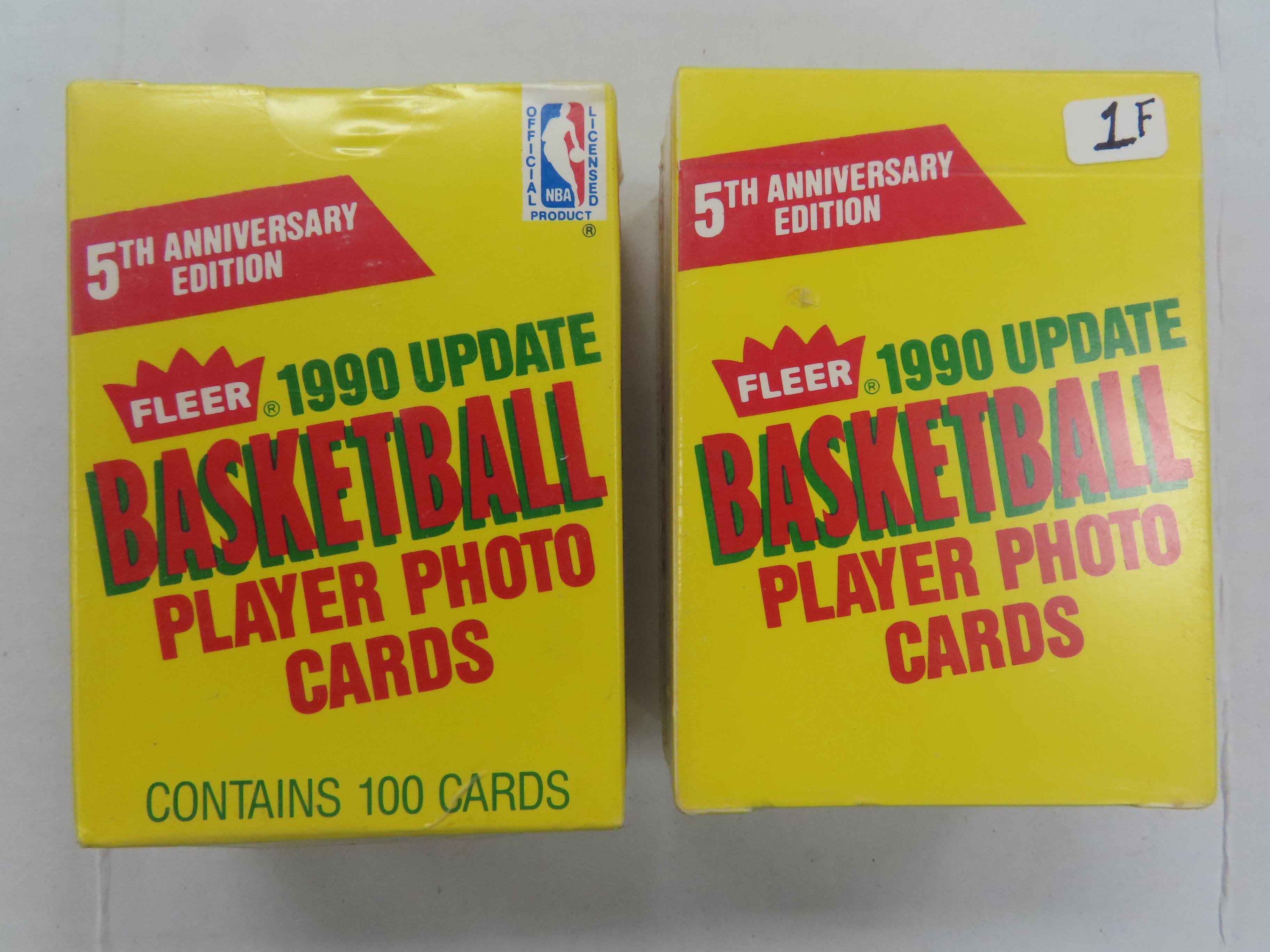 Two (2) X The Money: 1990 Fleer Basketball update sets,  The GLOVE RCs, 100 cards per set. Jordan