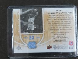 2012-13 SP Authentic Signed Michael Jordan Card # HC-MI, Tar Heels Home Court Signature. 100%