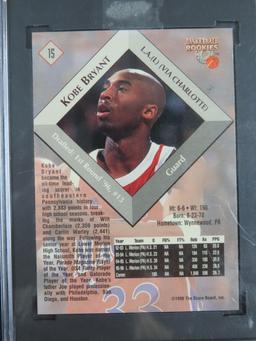 KOBE BRYANT 1996 SCOREBOARD #15 ROOKIE CARD, SGC Graded 92 (8.5) NM/MT