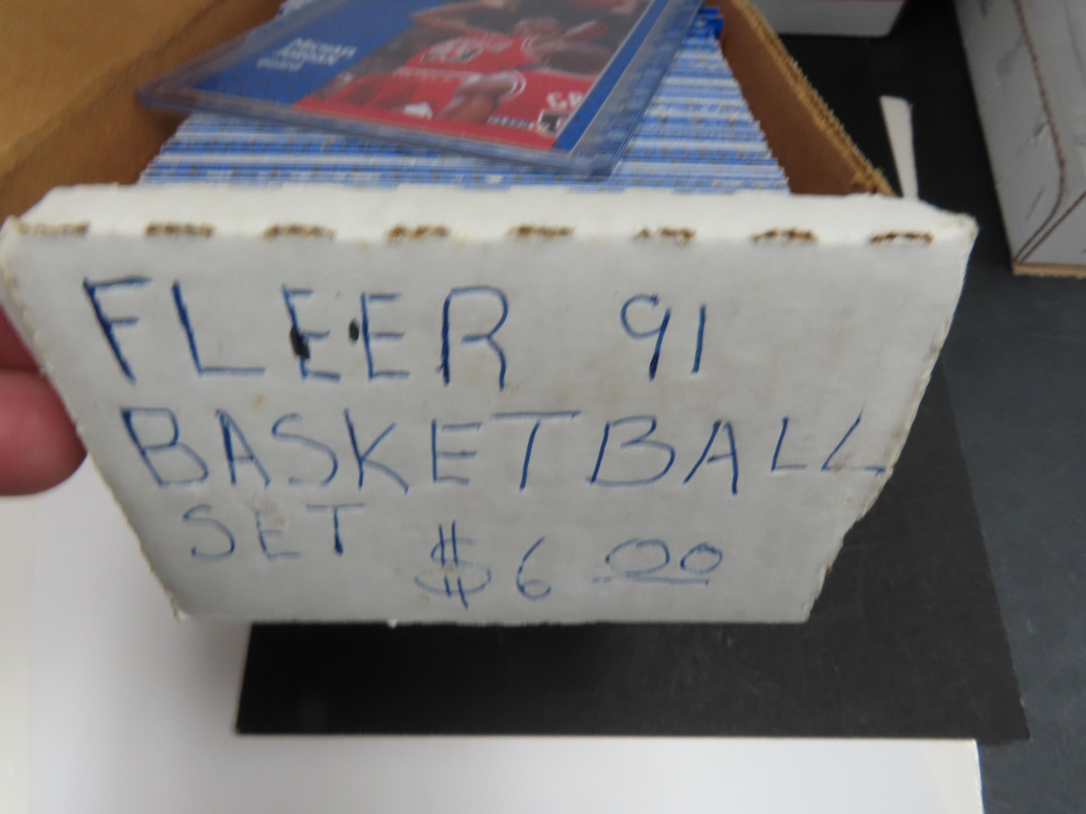 1991-92 FLEER BASKETBALL COMPLETE SERIES 1 SET #1-239 (missing checklist #240)