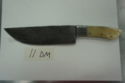 "HRADIL STEEL" Handmade Damascus Blade Chef's Knife with BONE Handle, 11.5" Hradil Steel Kitchen