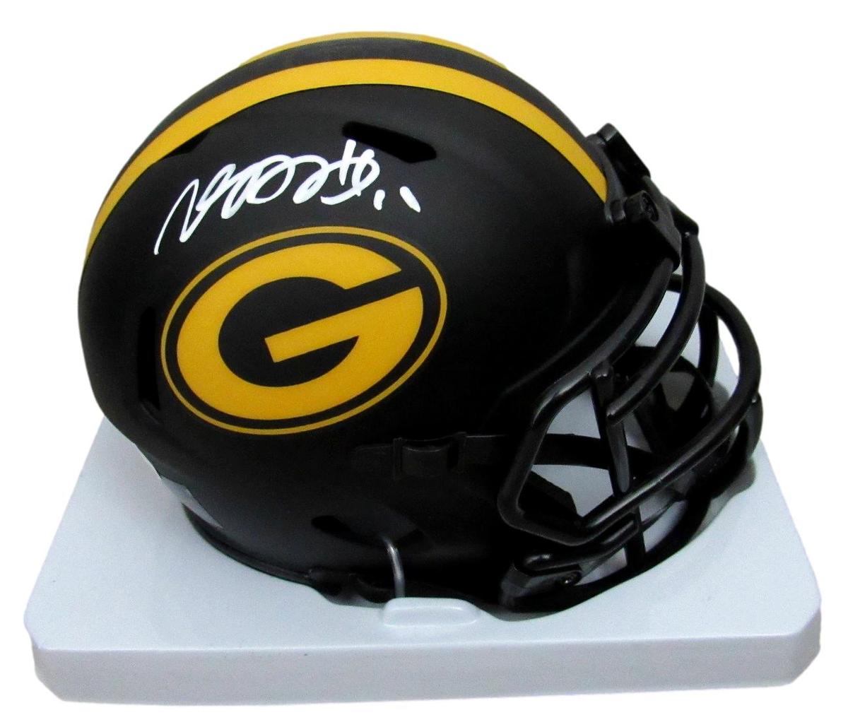 Davante Adams Signed/Autographed Packers Eclipse Mini Helmet Beckett