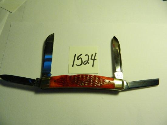 LARGE CONGRESS #6488, CASE, 4" Closed, 4 Blades, Made in 1991, New Ulm Texas estate Find!