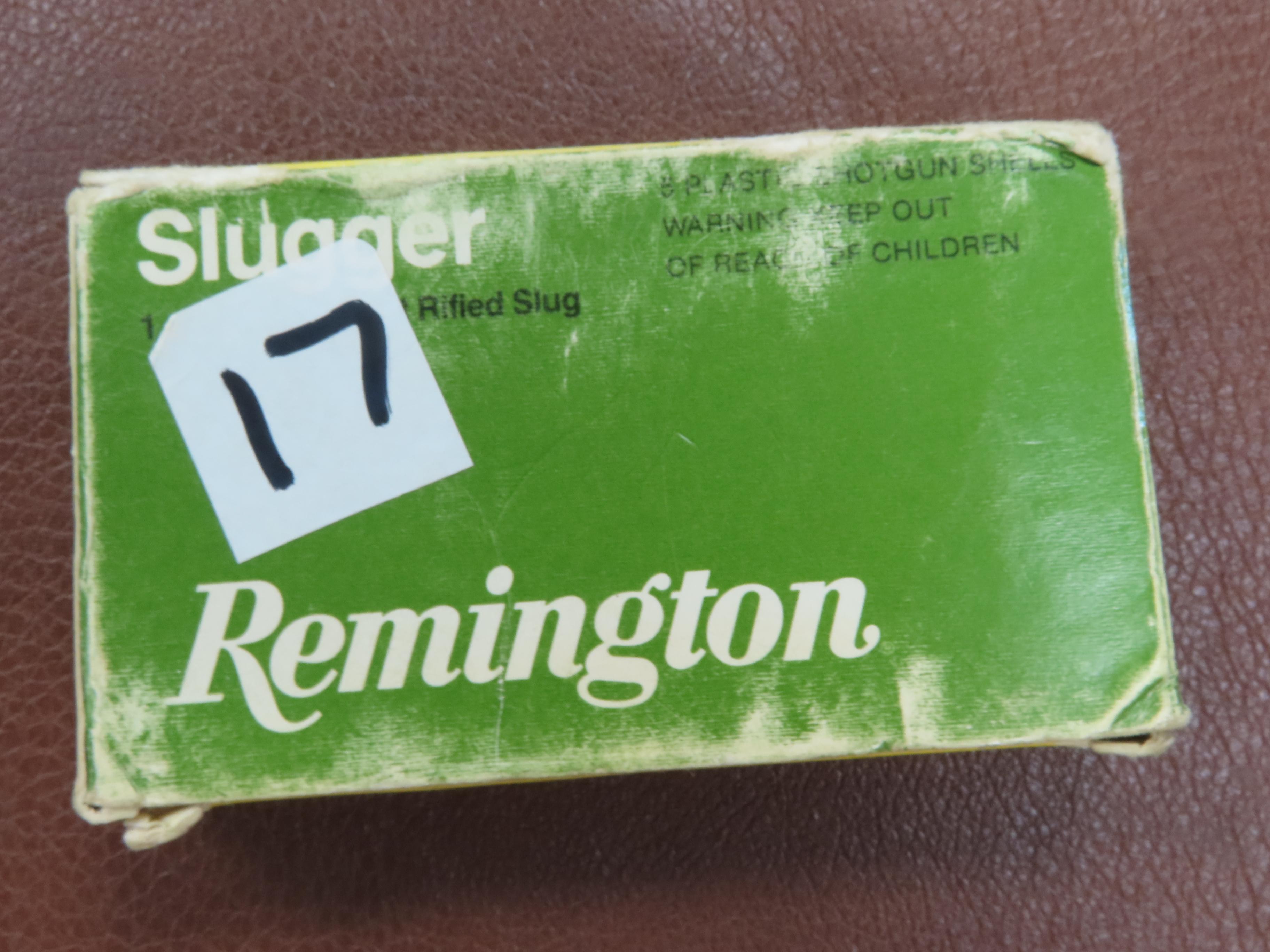 Vintage Remington Slugger, 12GA, 2 3/4", 1 oz Hollow Point Rifled Slug, Five (5) Per Box USA, SP12rS