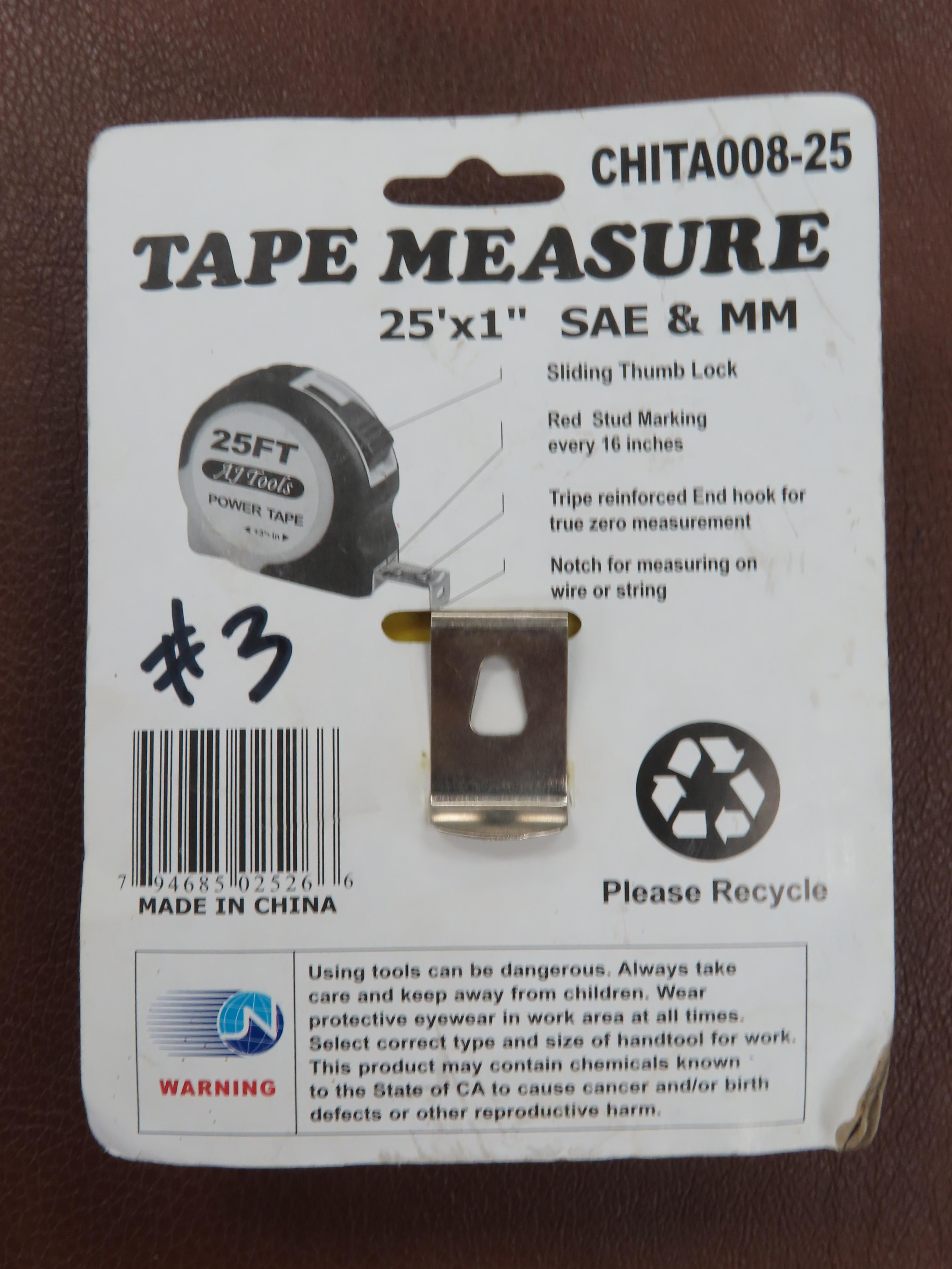 25' Tape Measure