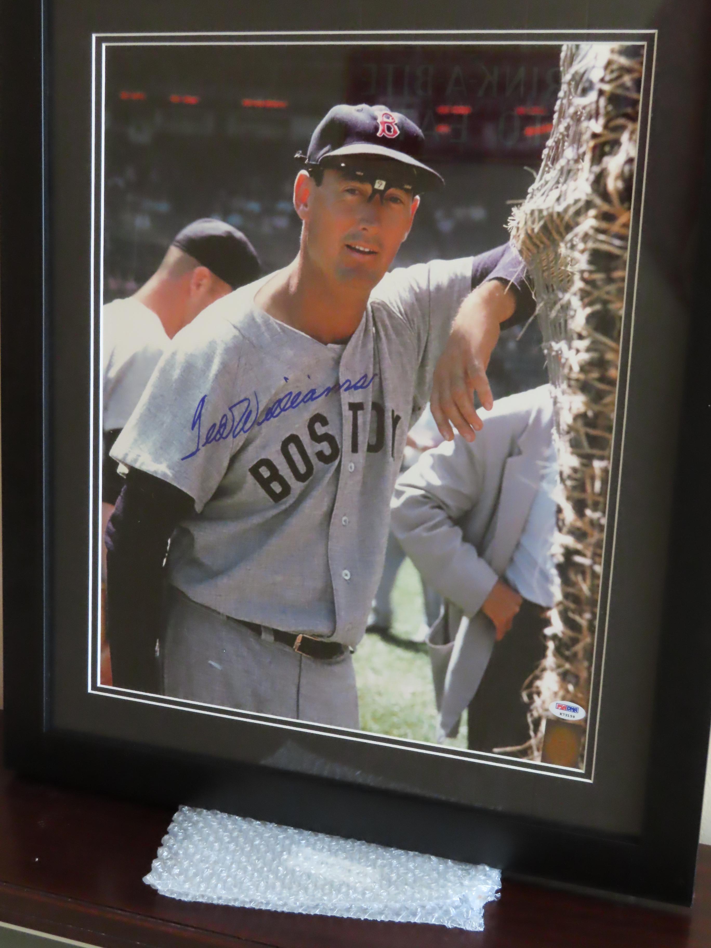 Ted Williams Signed 16"x20" Photo, Matted and Framed to 25.5" x21.5", $69 Shipping. Guaranteed Auth.
