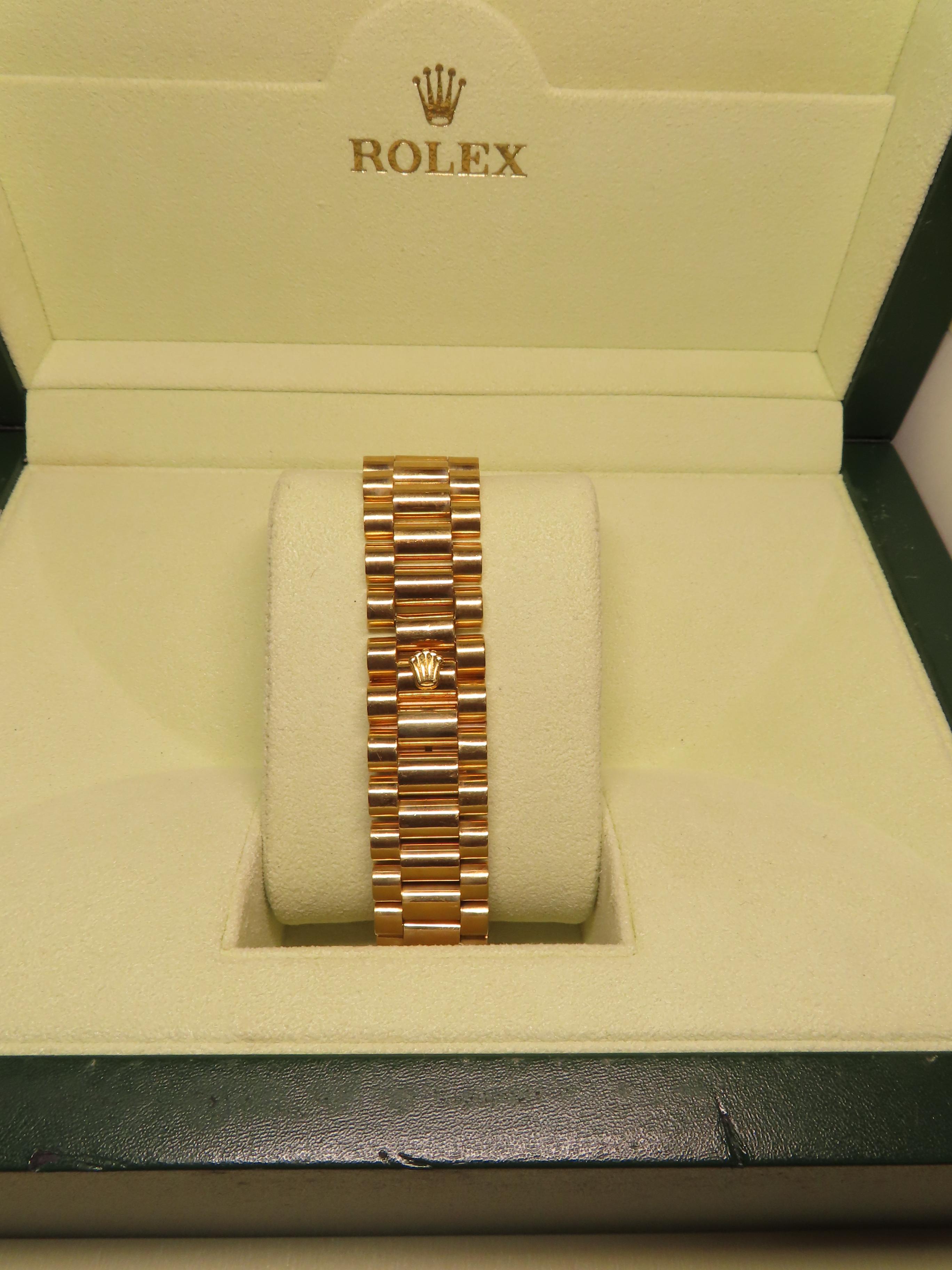 Gents Rolex 18KT Gold DayDate The President Wristwatch, Retail Value $23,000