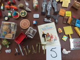 HUGE Doll House Accessories, Miniatures, High Value Lot!