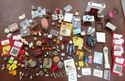 HUGE Doll House Accessories, Miniatures, High Value Lot!