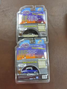 TWO (2) X The Money: HOMIE Rollers incl '57 Bel Air and '59 Impala, Unopened. 2004