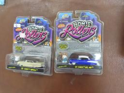 TWO (2) X The Money: HOMIE Rollers incl '57 Bel Air and '59 Impala, Unopened. 2004