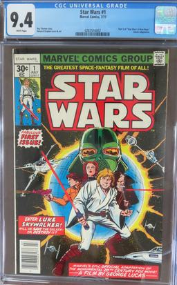 Star Wars #1, Marvel Comics 7/1977, CGC Graded 9.4.