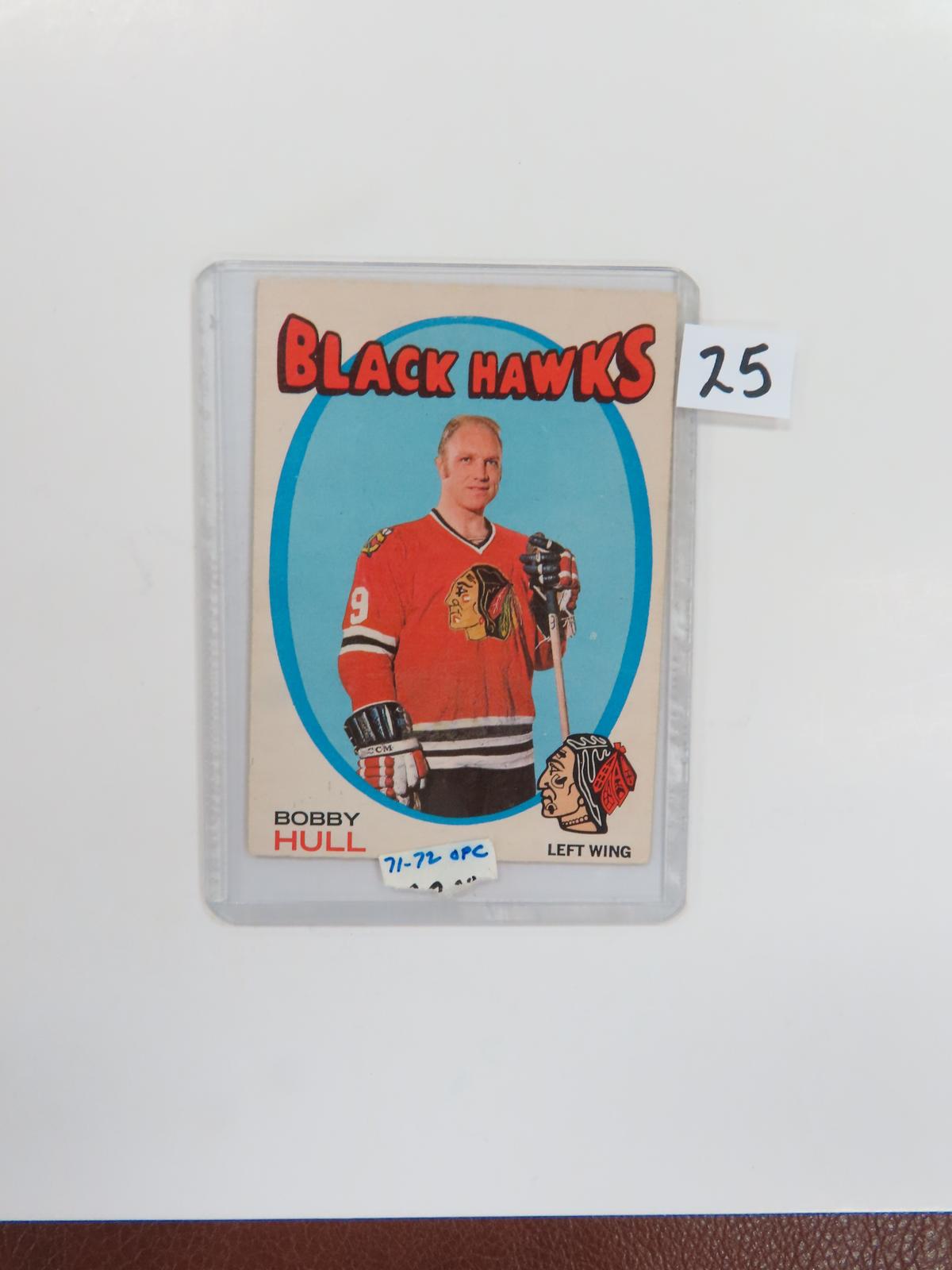 1971-72 O-Pee-Chee #50 Bobby Hull, Black Hawks