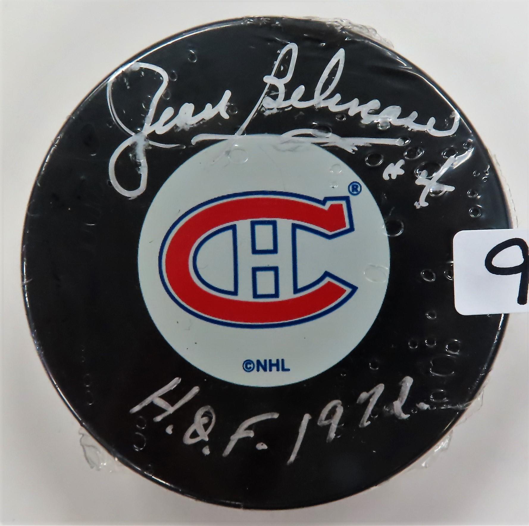 Joseph Jean Arthur Béliveau Signed Hockey Puck, NO COA, Estate Find. deceased 2014