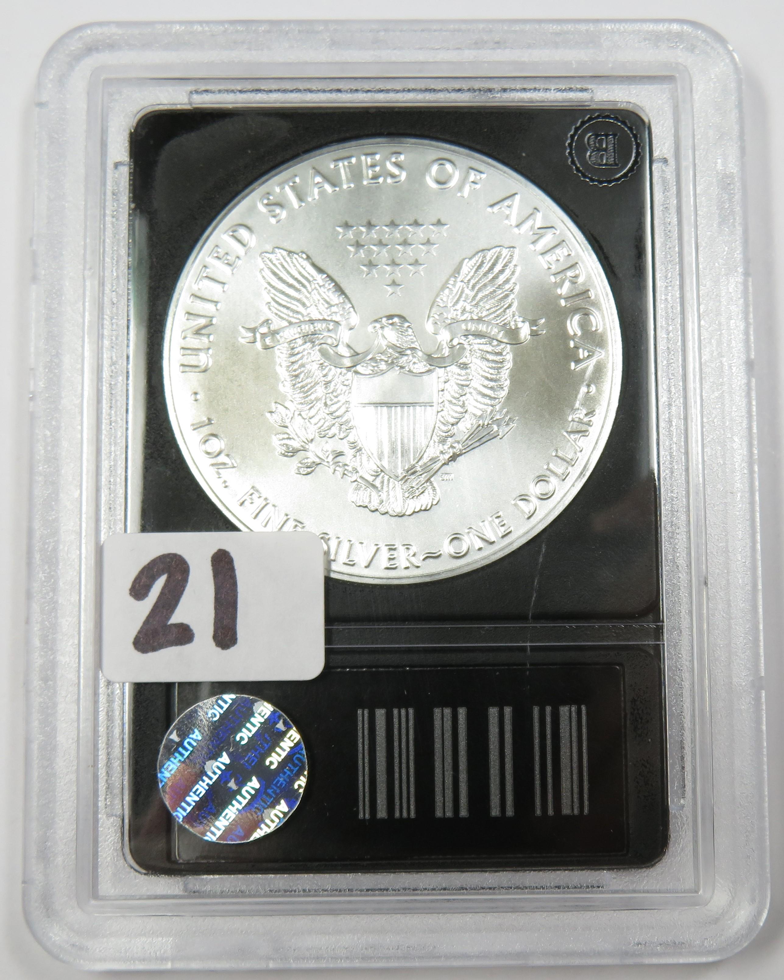 2017 U.S. Silver Eagle, BU, One Ounce .999 Fine Silver .