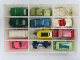 Twelve (12) Matchbox by Lesney, made in England Vehicles, 1960's. some have damage or loss