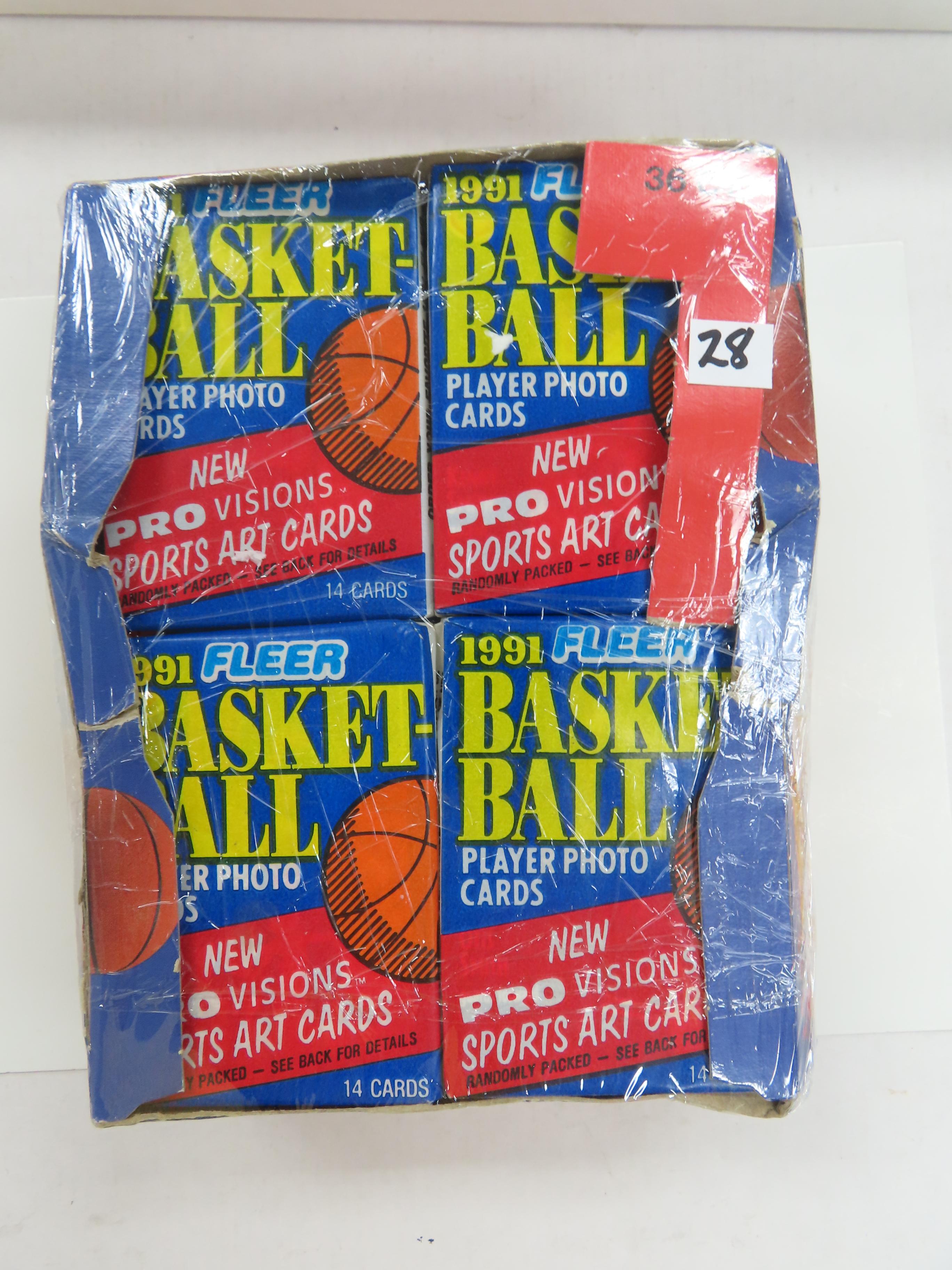 Thirty-Six (36): Unopened 1991 Fleer Basketball Wax Packs For One Money, Unopened Packs. JORDAN!