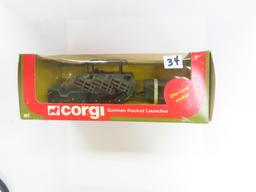 Corgi 907 GERMAN ROCKET LAUNCHER with Box .Made In Hong Kong (1983)