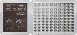 100x 1 gram Silver Bar - Valcambi Silver CombiBar, (w/Assay), 100 grams of .999 fine Silver.