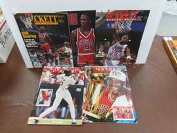 Five (5) 1990's Beckett Basketball Monthly with Michael Jordan Covers! All One Money!