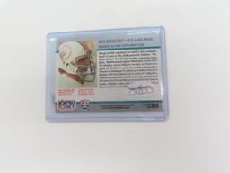 Nick Buoniconti Signed Football Card (deceased 2019) with James Spence Sticker.  HOF