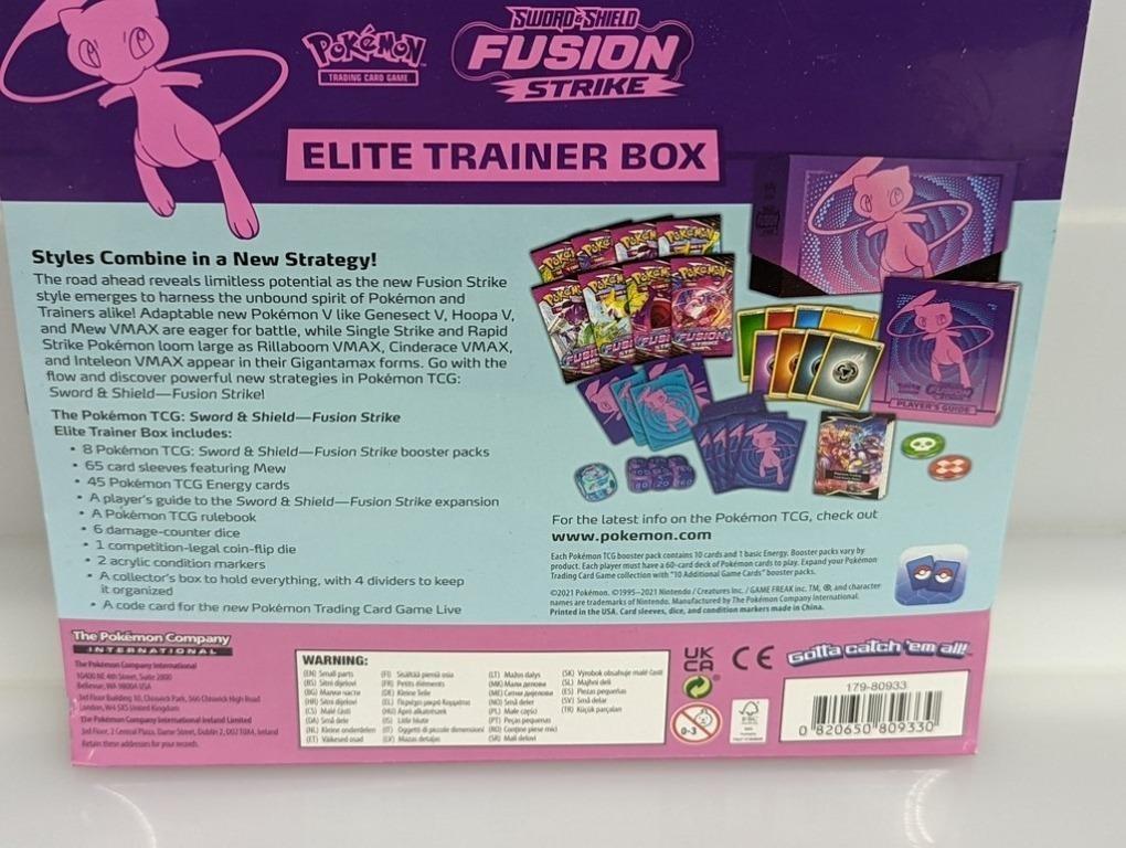 Pokemon Fusion Strike Elite Trainer Box Brand New Factory Sealed