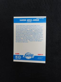 1987 Fleer Sticker Kareem Abdul-Jabbar