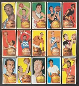 Fifteen (15) 1970 TOPPS BASKETBALL LOT OF 15