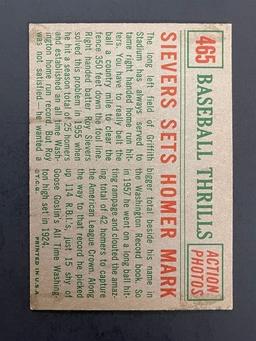 1959 TOPPS #465 ROY SIEVERS