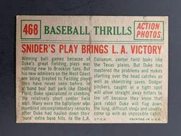 1959 TOPPS #468 DUKE SNIDER