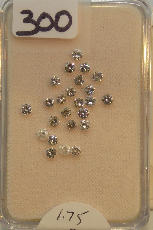 1.75CT T.W. LOOSE ROUND DIAMONDS (.07)