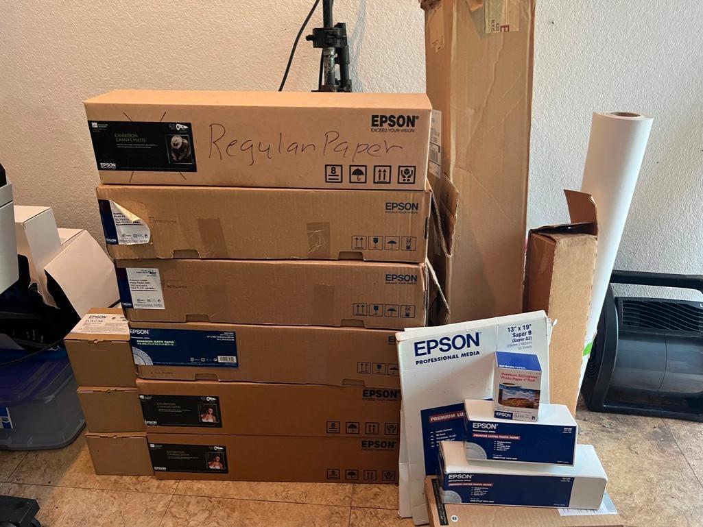 Epson Stylus Pro 9900 Large Format Printer with lots of extra Media - Model K162A