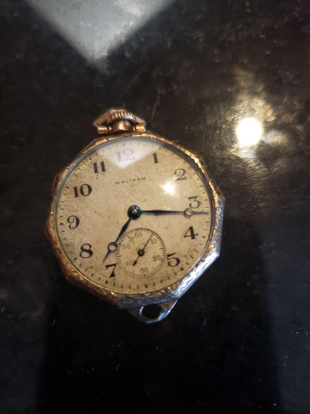 14K Waltham Pendant Watch