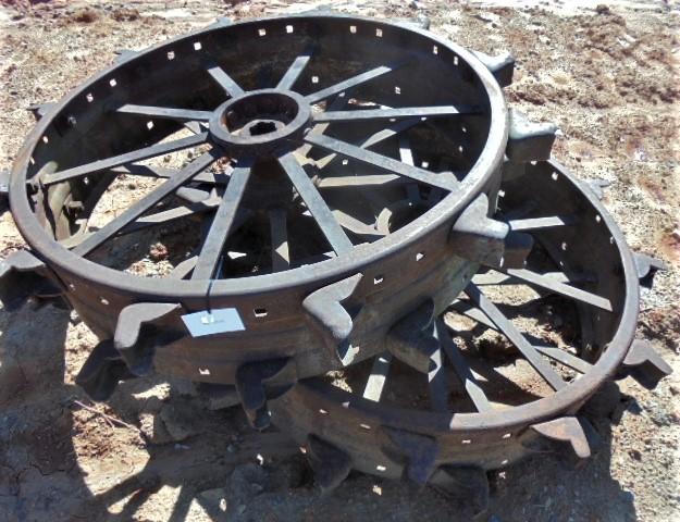 Pair of Steel Wheels fits D John Deere