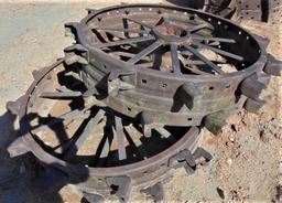 Pair of Steel Wheels fits D John Deere