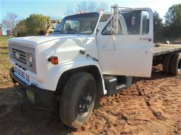 1984 2 Ton Chevy Flat Bed "Diesel Engine" "Runs Good" with Title